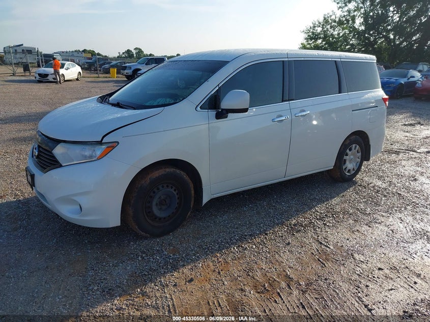 2015 Nissan Quest VIN JN8AE2KP2F9121309 IAAI salvage auction — HAIL, Salvage Title, sold $1,200 on 2026-07-27 (photo 2)