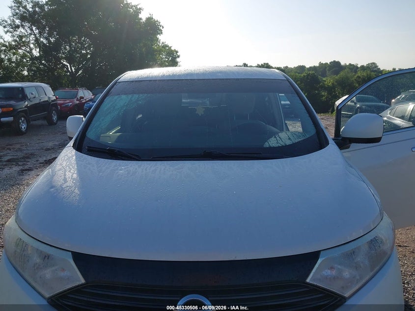 2015 Nissan Quest VIN JN8AE2KP2F9121309 IAAI salvage auction — HAIL, Salvage Title, sold $1,200 on 2026-07-27 (photo 6)