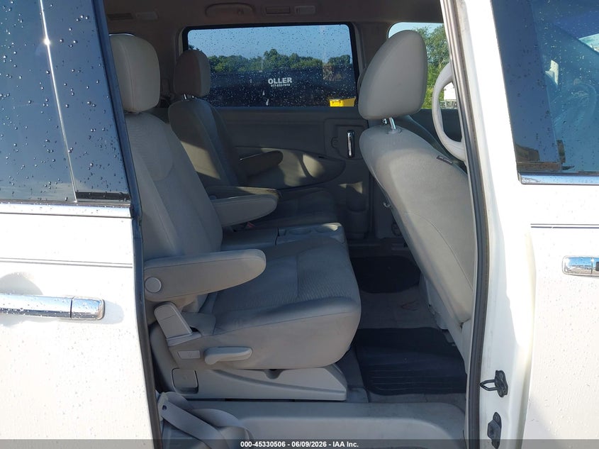 2015 Nissan Quest VIN JN8AE2KP2F9121309 IAAI salvage auction — HAIL, Salvage Title, sold $1,200 on 2026-07-27 (photo 8)