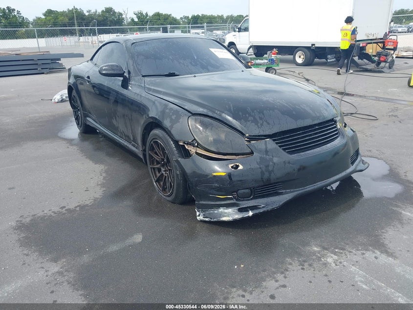 2002 Lexus Sc 430 VIN JTHFN48Y520034949 IAAI salvage auction — SIDE, Clear (Florida), sold $475 on 2026-07-29 (photo 1)