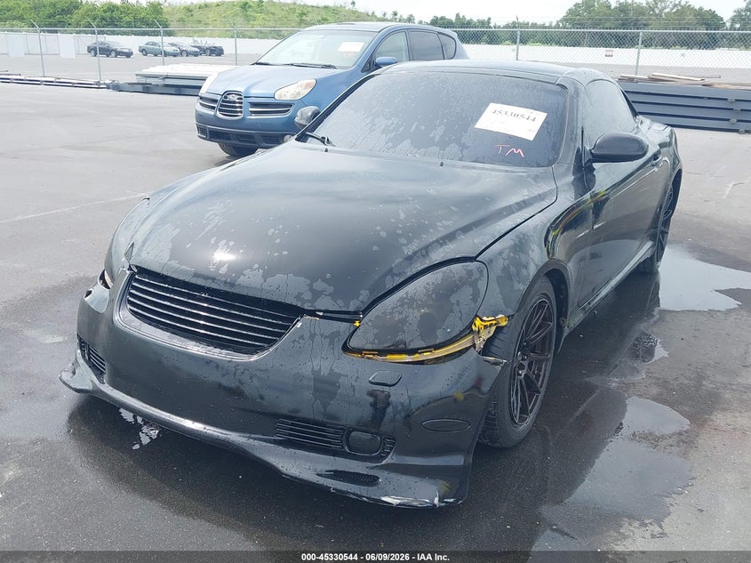 2002 Lexus Sc 430 VIN JTHFN48Y520034949 IAAI salvage auction — SIDE, Clear (Florida), sold $475 on 2026-07-29 (photo 2)