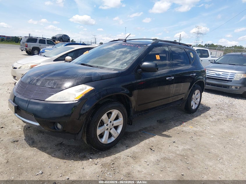 2006 Nissan Murano VIN JN8AZ08T66W422437 IAAI salvage auction — BIOHAZARD/CHEMICAL, Repossession Paperwork (Georgia), sold $225 on 2026-07-24 (photo 2)