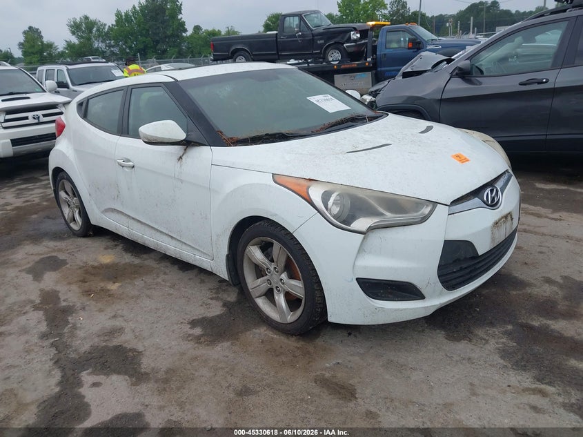 2012 Hyundai Veloster VIN KMHTC6AD9CU039767 IAAI salvage auction — NORMAL WEAR, Clear (Virginia), sold $300 on 2026-07-10 (photo 1)