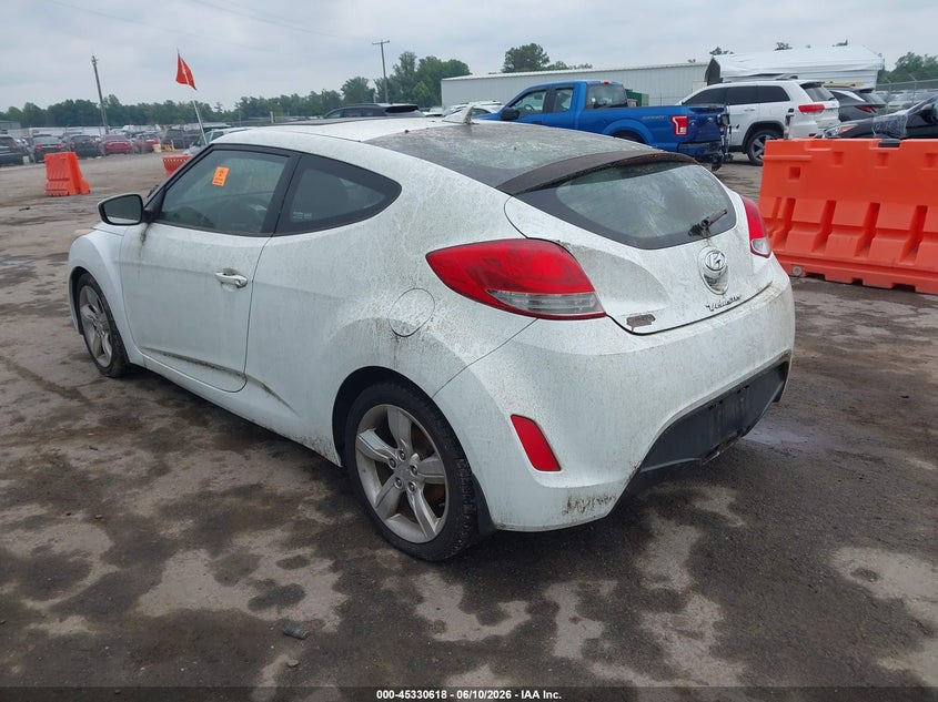2012 Hyundai Veloster VIN KMHTC6AD9CU039767 IAAI salvage auction — NORMAL WEAR, Clear (Virginia), sold $300 on 2026-07-10 (photo 3)
