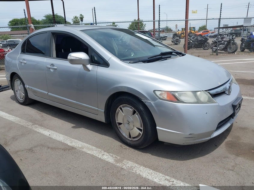 2006 Honda Civic hybrid VIN JHMFA36296S019790 IAAI salvage auction — NORMAL WEAR, App For Dup Clear (California), sold $325 on 2026-07-14 (photo 1)