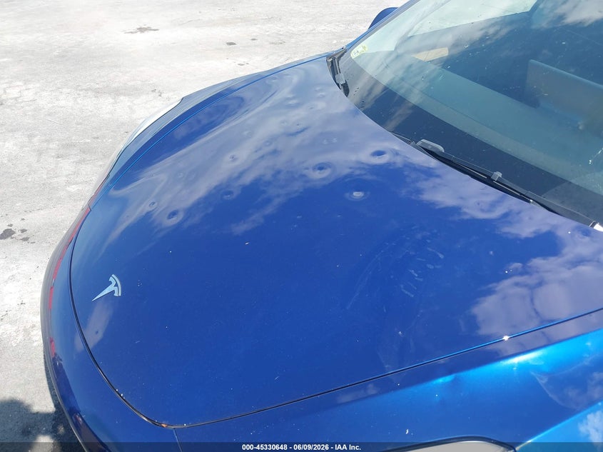 2023 Tesla Model 3 VIN 5YJ3E1EB0PF619823 IAAI salvage auction — HAIL, Clear (Missouri), sold $7,600 on 2026-08-22 (photo 6)