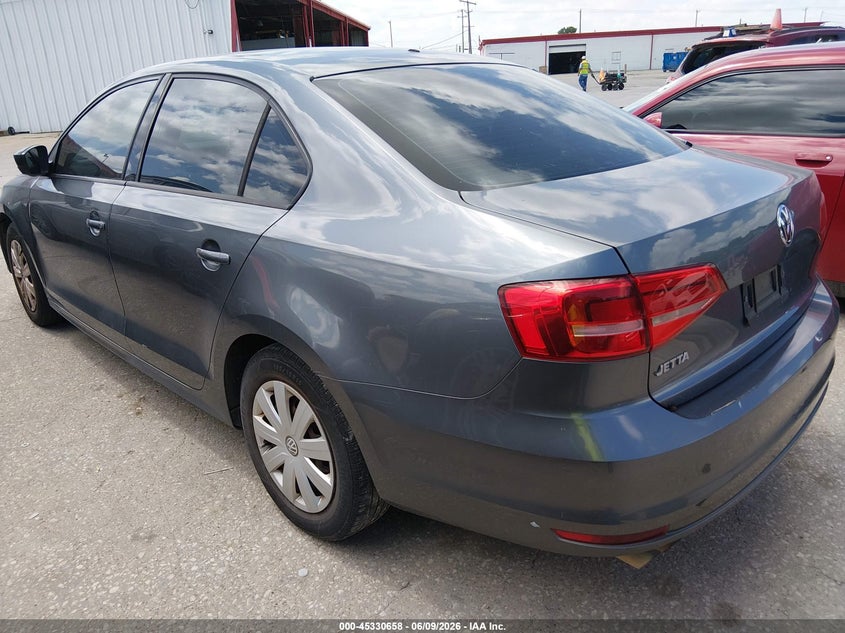2015 Volkswagen Jetta VIN 3VW2K7AJ6FM310577 IAAI salvage auction — NORMAL WEAR, Salvage Title, sold $1,300 on 2026-07-27 (photo 3)
