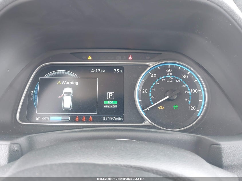 2022 Nissan Leaf VIN 1N4AZ1CV2NC563537 IAAI salvage auction — FRONT END, Salvage Title, sold $2,500 on 2026-07-11 (photo 7)