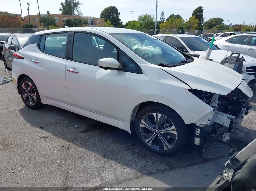 2022 Nissan Leaf VIN 1N4AZ1CV2NC563537 IAAI salvage auction — FRONT END, Salvage Title, sold $2,500 on 2026-07-11 (photo 1)