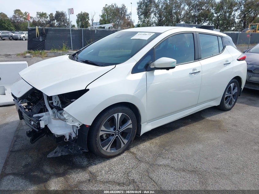 2022 Nissan Leaf VIN 1N4AZ1CV2NC563537 IAAI salvage auction — FRONT END, Salvage Title, sold $2,500 on 2026-07-11 (photo 2)