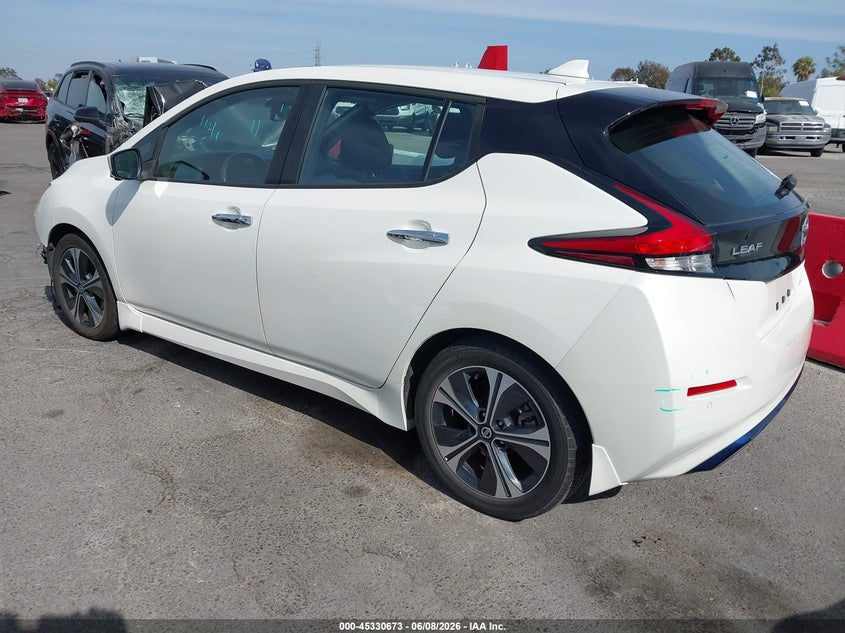 2022 Nissan Leaf VIN 1N4AZ1CV2NC563537 IAAI salvage auction — FRONT END, Salvage Title, sold $2,500 on 2026-07-11 (photo 3)