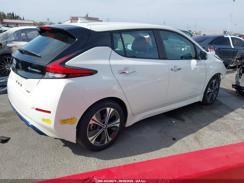 2022 Nissan Leaf VIN 1N4AZ1CV2NC563537 IAAI salvage auction — FRONT END, Salvage Title, sold $2,500 on 2026-07-11 (photo 4)
