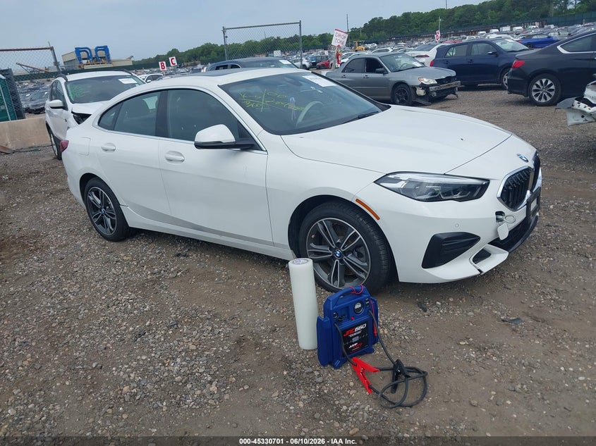 2022 BMW 2er VIN WBA73AK01N7K35804 IAAI salvage auction — FRONT END, Mv-907A (New York), sold $9,100 on 2026-07-14 (photo 1)