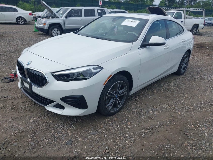 2022 BMW 2er VIN WBA73AK01N7K35804 IAAI salvage auction — FRONT END, Mv-907A (New York), sold $9,100 on 2026-07-14 (photo 2)