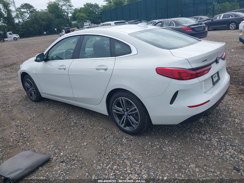 2022 BMW 2er VIN WBA73AK01N7K35804 IAAI salvage auction — FRONT END, Mv-907A (New York), sold $9,100 on 2026-07-14 (photo 3)
