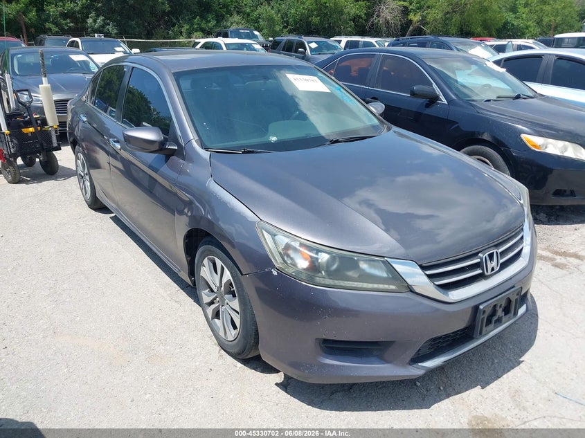 2014 Honda Accord VIN 1HGCR2F39EA202614 IAAI salvage auction — NORMAL WEAR, Salvage Title, sold $1,525 on 2026-07-06 (photo 1)