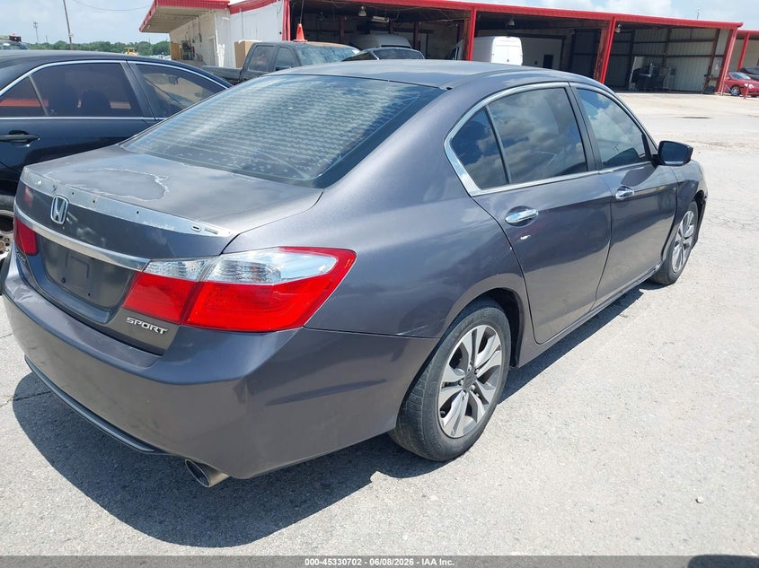 2014 Honda Accord VIN 1HGCR2F39EA202614 IAAI salvage auction — NORMAL WEAR, Salvage Title, sold $1,525 on 2026-07-06 (photo 4)