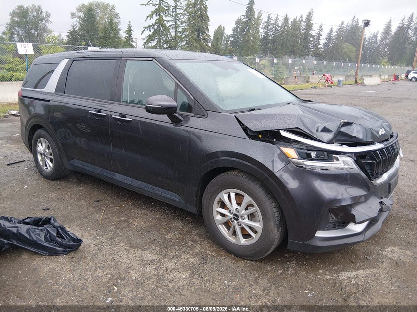 2023 Kia Carnival VIN KNDNB4H36P6281637 IAAI salvage auction — FRONT END, Salvage Title, sold $5,350 on 2026-07-22 (photo 1)