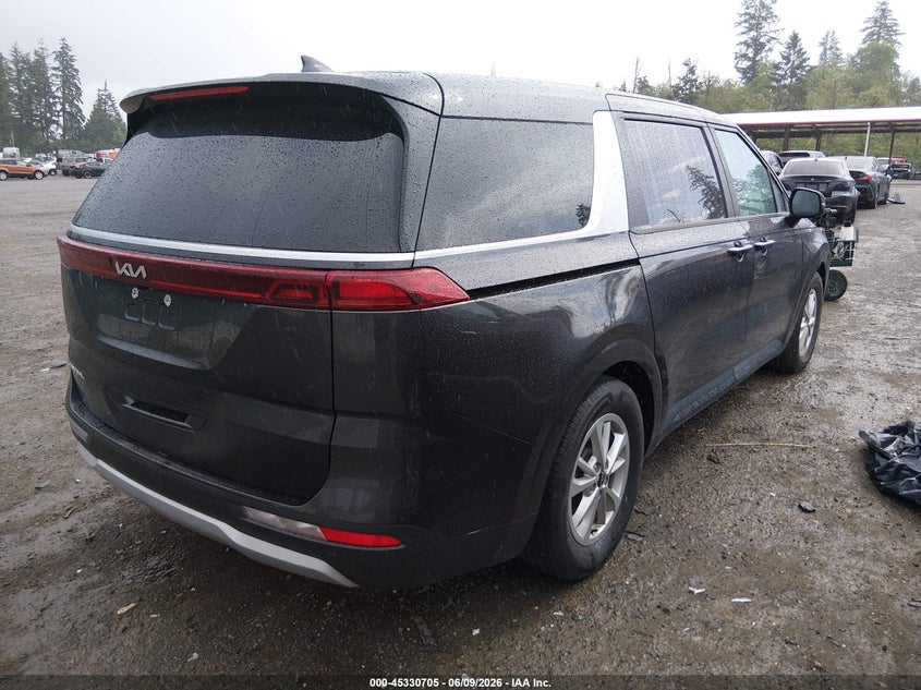 2023 Kia Carnival VIN KNDNB4H36P6281637 IAAI salvage auction — FRONT END, Salvage Title, sold $5,350 on 2026-07-22 (photo 4)