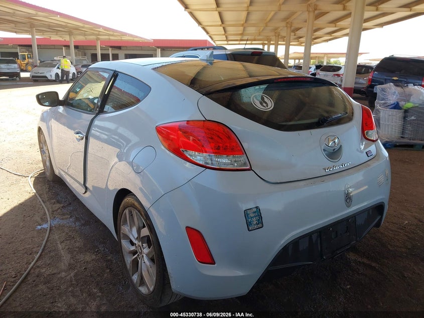 2015 Hyundai Veloster VIN KMHTC6AD9FU218573 IAAI salvage auction — FRONT END, Clear (Arizona), sold $1,900 on 2026-07-14 (photo 3)