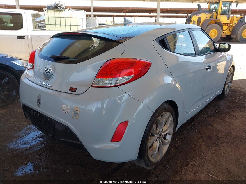 2015 Hyundai Veloster VIN KMHTC6AD9FU218573 IAAI salvage auction — FRONT END, Clear (Arizona), sold $1,900 on 2026-07-14 (photo 4)