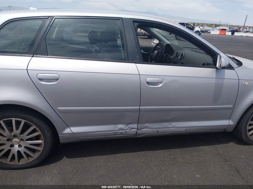 2008 Audi A3 VIN WAUNF78P98A072168 IAAI salvage auction — NORMAL WEAR, Clear (California), sold $275 on 2026-07-17 (photo 6)