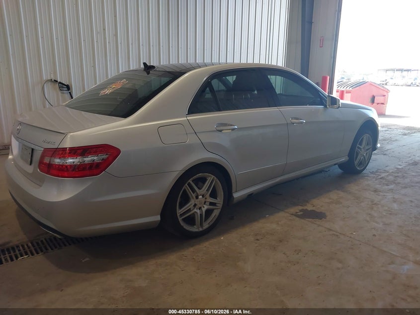 2011 Mercedes-benz E-class VIN WDDHF9ABXBA500417 IAAI salvage auction — LEFT REAR, Regular (South Dakota), sold $3,650 on 2026-08-04 (photo 4)