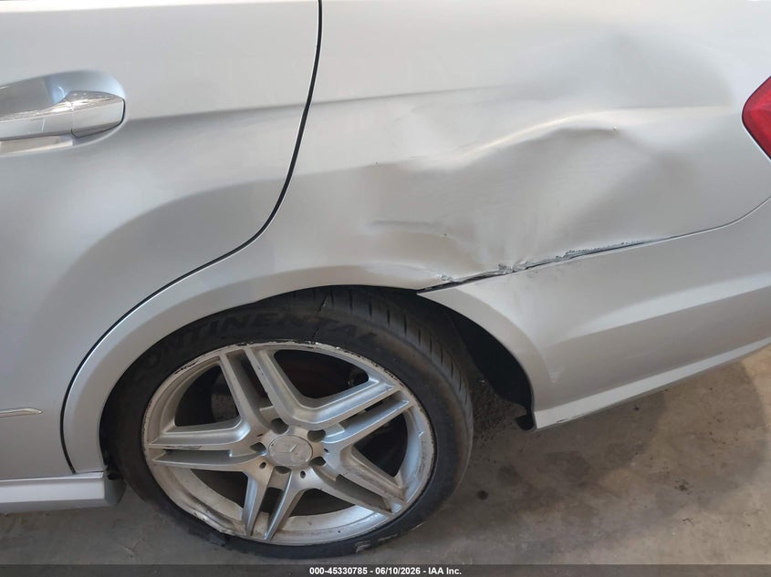 2011 Mercedes-benz E-class VIN WDDHF9ABXBA500417 IAAI salvage auction — LEFT REAR, Regular (South Dakota), sold $3,650 on 2026-08-04 (photo 6)