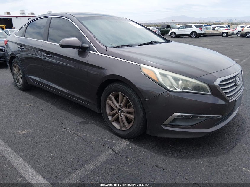 2015 Hyundai Sonata VIN 5NPE24AF0FH026913 IAAI salvage auction — NORMAL WEAR, Salvage Title, sold $1,275 on 2026-07-24 (photo 1)