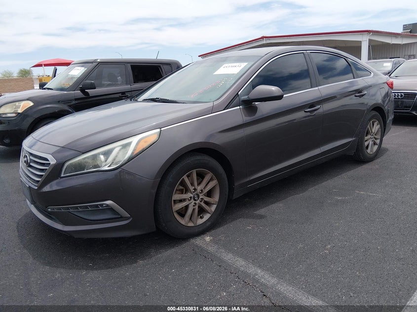2015 Hyundai Sonata VIN 5NPE24AF0FH026913 IAAI salvage auction — NORMAL WEAR, Salvage Title, sold $1,275 on 2026-07-24 (photo 2)