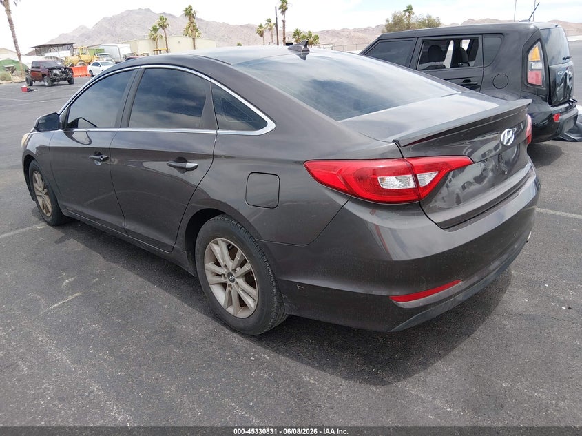 2015 Hyundai Sonata VIN 5NPE24AF0FH026913 IAAI salvage auction — NORMAL WEAR, Salvage Title, sold $1,275 on 2026-07-24 (photo 3)