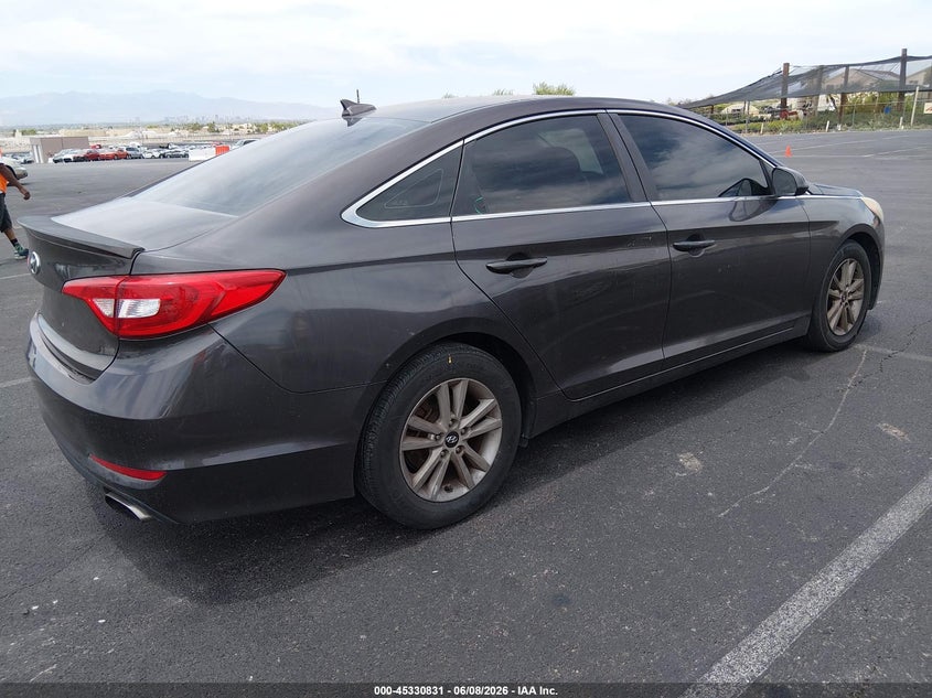2015 Hyundai Sonata VIN 5NPE24AF0FH026913 IAAI salvage auction — NORMAL WEAR, Salvage Title, sold $1,275 on 2026-07-24 (photo 4)