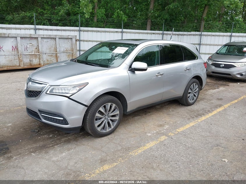 2015 Acura Mdx VIN 5FRYD4H48FB009656 IAAI salvage auction — RIGHT FRONT, Salvage Title, sold $1,900 on 2026-07-18 (photo 2)