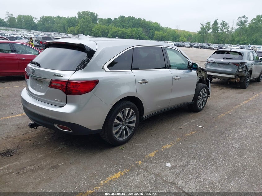 2015 Acura Mdx VIN 5FRYD4H48FB009656 IAAI salvage auction — RIGHT FRONT, Salvage Title, sold $1,900 on 2026-07-18 (photo 4)