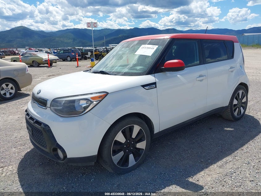 2016 Kia Soul VIN KNDJP3A56G7317875 IAAI salvage auction — NORMAL WEAR, Clear (Montana), sold $650 on 2026-07-22 (photo 2)
