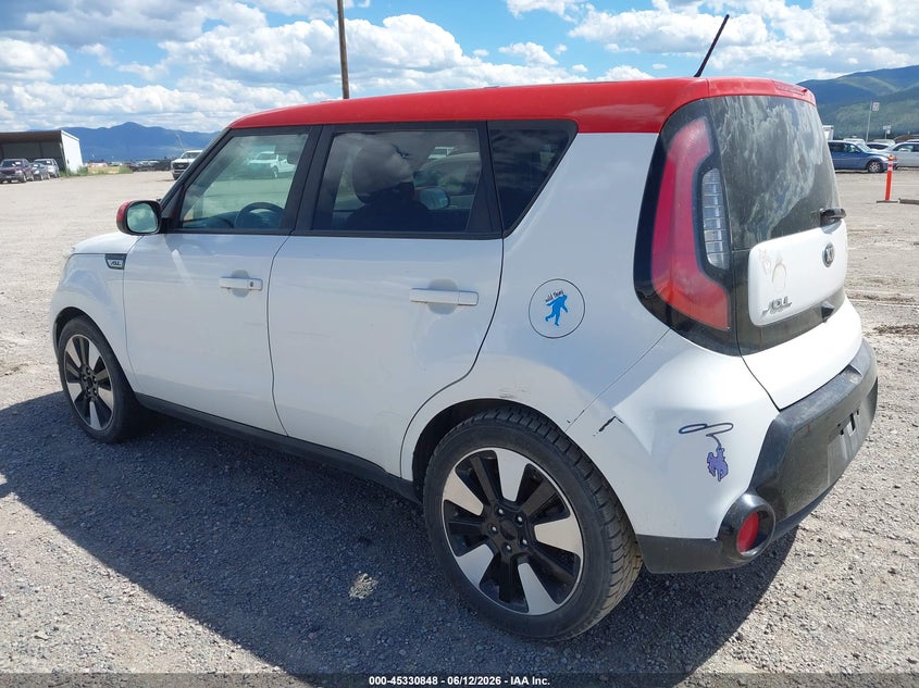 2016 Kia Soul VIN KNDJP3A56G7317875 IAAI salvage auction — NORMAL WEAR, Clear (Montana), sold $650 on 2026-07-22 (photo 3)