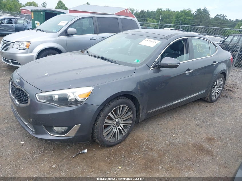 2015 Kia Cadenza VIN KNALN4D71F5172673 IAAI salvage auction — NORMAL WEAR, Salvage Title, sold $600 on 2026-07-14 (photo 2)