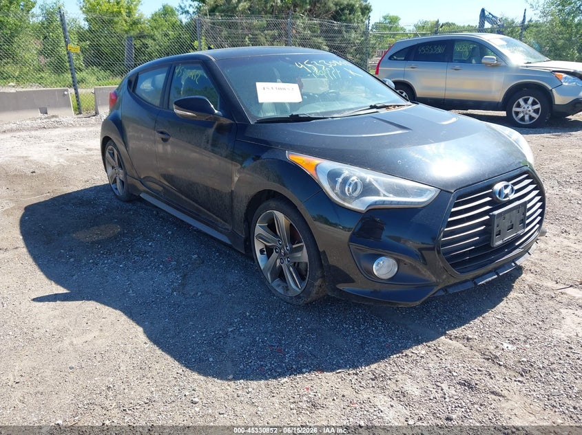 2015 Hyundai Veloster VIN KMHTC6AE5FU234441 IAAI salvage auction — NORMAL WEAR, Clear-Endorsement (Wisconsin), sold $400 on 2026-07-14 (photo 1)