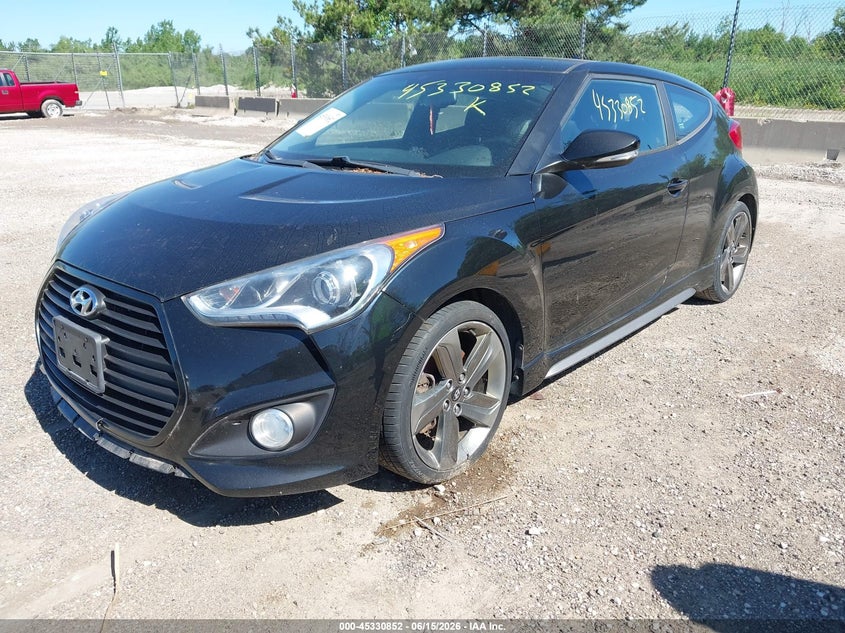 2015 Hyundai Veloster VIN KMHTC6AE5FU234441 IAAI salvage auction — NORMAL WEAR, Clear-Endorsement (Wisconsin), sold $400 on 2026-07-14 (photo 2)