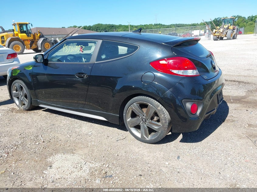 2015 Hyundai Veloster VIN KMHTC6AE5FU234441 IAAI salvage auction — NORMAL WEAR, Clear-Endorsement (Wisconsin), sold $400 on 2026-07-14 (photo 3)
