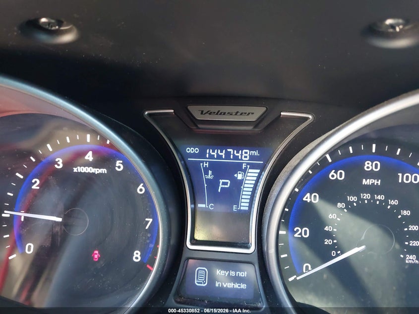 2015 Hyundai Veloster VIN KMHTC6AE5FU234441 IAAI salvage auction — NORMAL WEAR, Clear-Endorsement (Wisconsin), sold $400 on 2026-07-14 (photo 7)