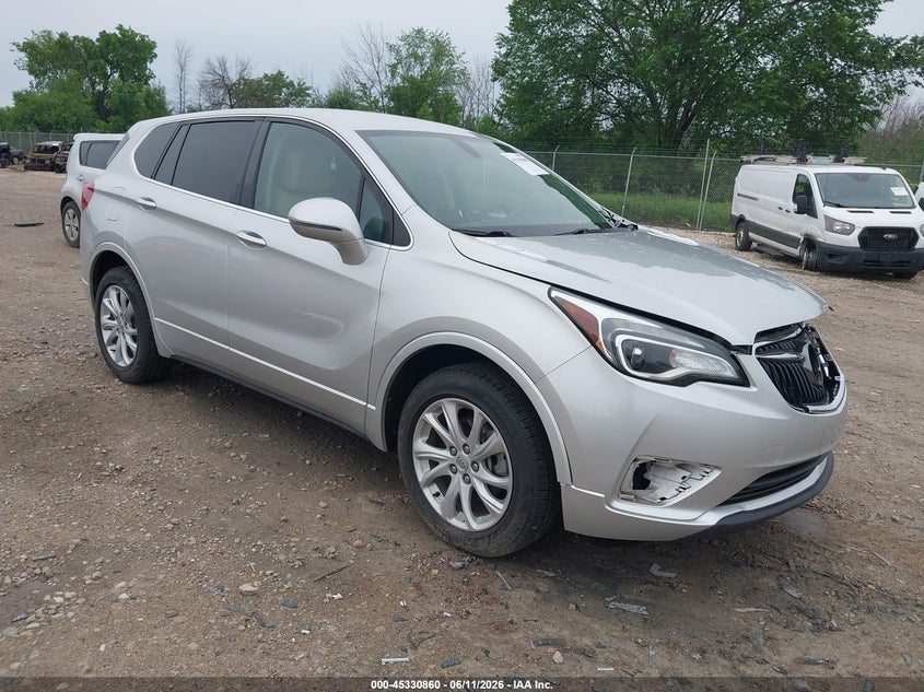2019 Buick Envision VIN LRBFX1SA2KD003543 IAAI salvage auction — LEFT FRONT, Salvage Title, sold $2,650 on 2026-07-19 (photo 1)
