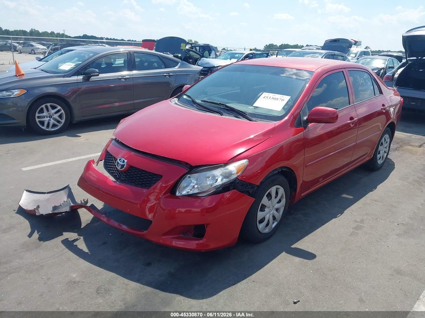 2009 Toyota Corolla VIN JTDBL40E099021863 IAAI salvage auction — FRONT END, Salvage (North Carolina), sold $1,050 on 2026-07-15 (photo 2)
