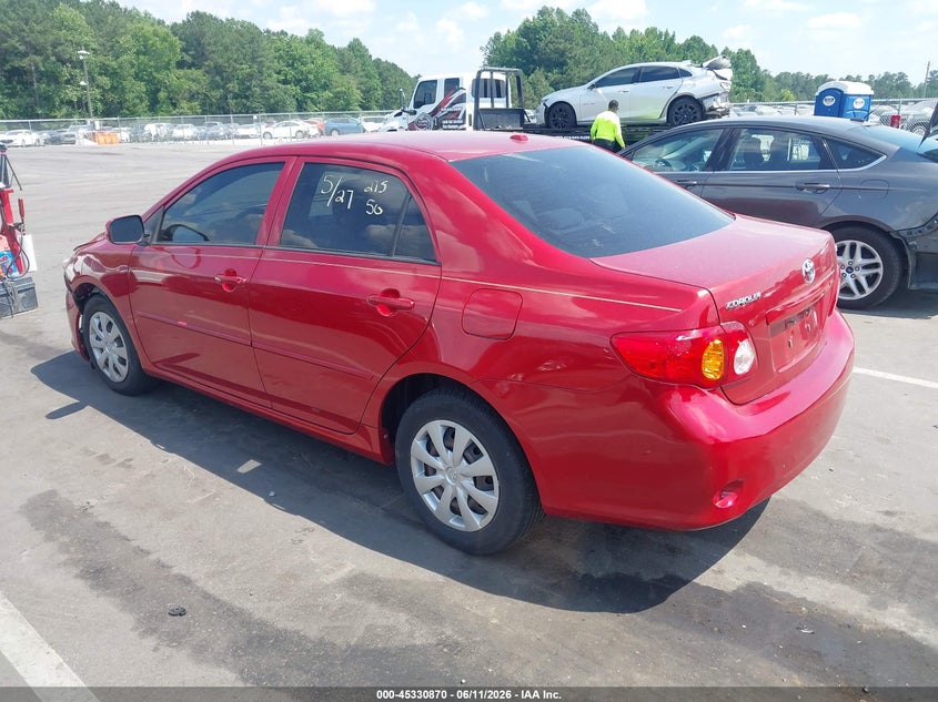 2009 Toyota Corolla VIN JTDBL40E099021863 IAAI salvage auction — FRONT END, Salvage (North Carolina), sold $1,050 on 2026-07-15 (photo 3)