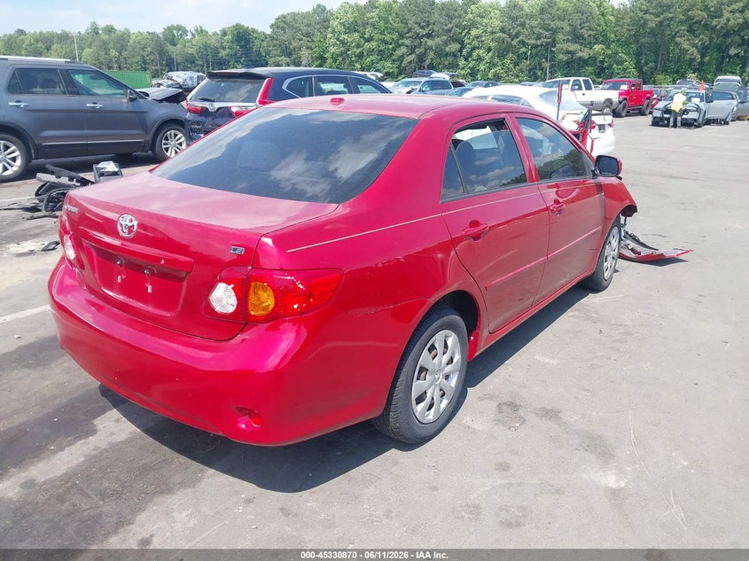 2009 Toyota Corolla VIN JTDBL40E099021863 IAAI salvage auction — FRONT END, Salvage (North Carolina), sold $1,050 on 2026-07-15 (photo 4)