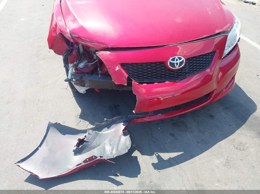 2009 Toyota Corolla VIN JTDBL40E099021863 IAAI salvage auction — FRONT END, Salvage (North Carolina), sold $1,050 on 2026-07-15 (photo 6)