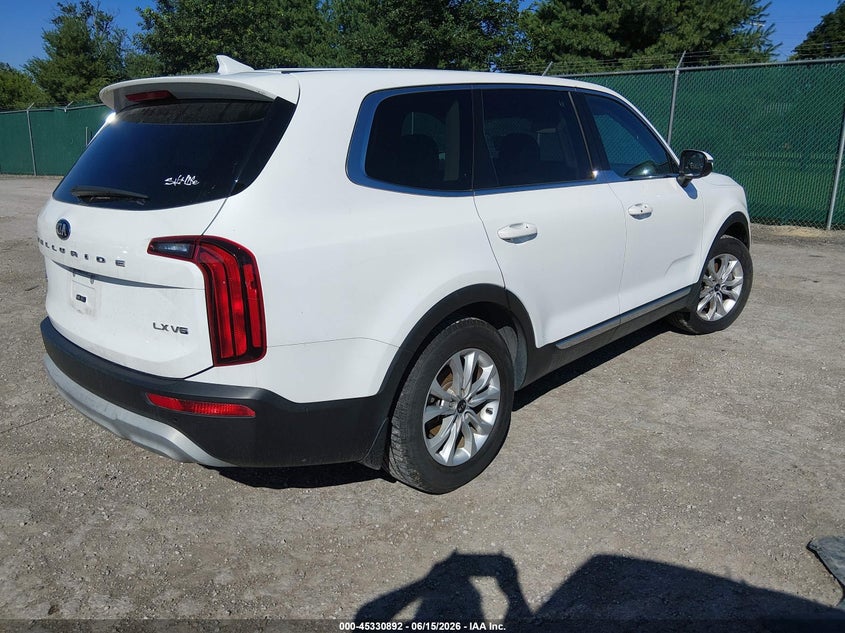 2020 Kia Telluride VIN 5XYP2DHCXLG019748 IAAI salvage auction — NORMAL WEAR, Original (Kentucky), sold $7,025 on 2026-07-20 (photo 4)