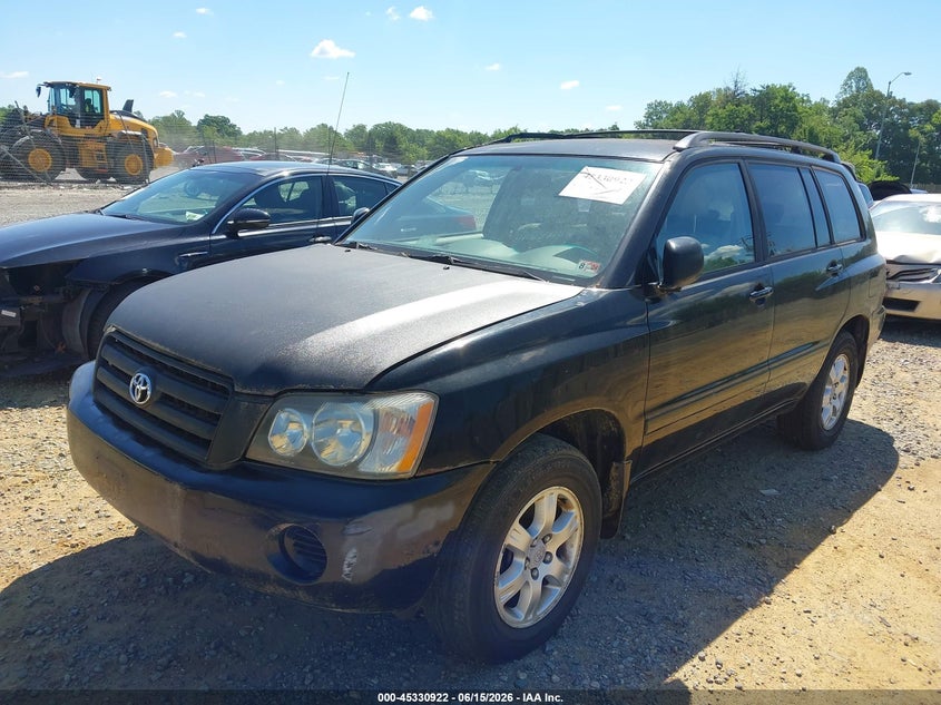2003 Toyota Highlander VIN JTEGD21A230072565 IAAI salvage auction — NORMAL WEAR, Clear (Virginia), sold $350 on 2026-07-20 (photo 2)