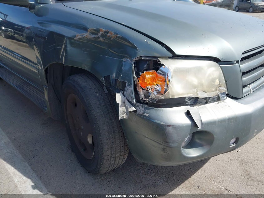 2006 Toyota Highlander VIN JTEDP21A760092079 IAAI salvage auction — NORMAL WEAR, Salvage (California), sold $850 on 2026-07-28 (photo 6)