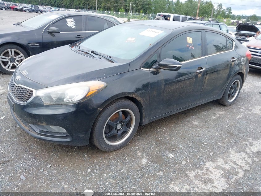 2014 Kia Forte VIN KNAFX4A87E5056445 IAAI salvage auction — NORMAL WEAR, Salvage Title, sold $350 on 2026-07-22 (photo 2)
